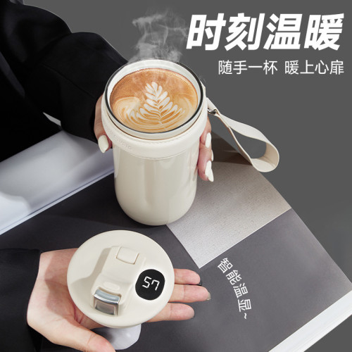 草莓生活陶瓷內膽咖啡杯保溫杯家用可攜式杯子316不鏽鋼智能隨行杯 草莓生活陶瓷內膽咖啡杯保溫杯家用可攜式杯子316不鏽鋼智能隨行杯