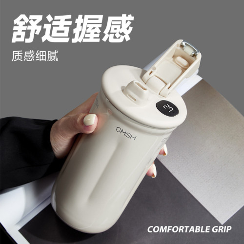 草莓生活陶瓷內膽咖啡杯保溫杯家用可攜式杯子316不鏽鋼智能隨行杯 草莓生活陶瓷內膽咖啡杯保溫杯家用可攜式杯子316不鏽鋼智能隨行杯