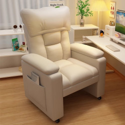 懶人躺椅可躺可睡單人沙發椅辦公午休椅兩用折曡靠背休閒電腦椅子