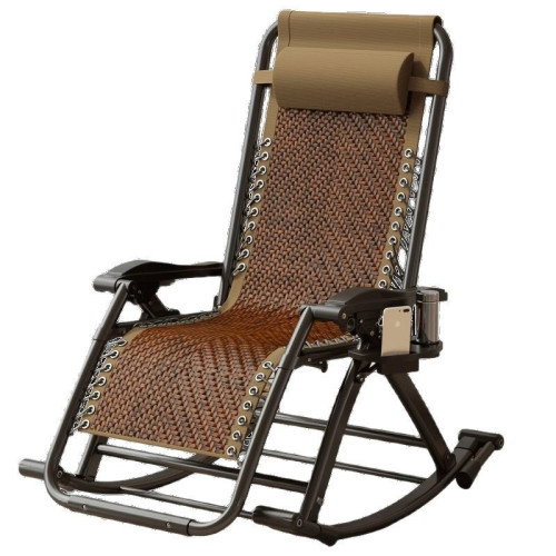 搖搖椅陽台懶人椅折曡躺椅成人可睡覺家用休閒曬太陽單人沙發藤椅 搖搖椅陽台懶人椅折曡躺椅成人可睡覺家用休閒曬太陽單人沙發藤椅