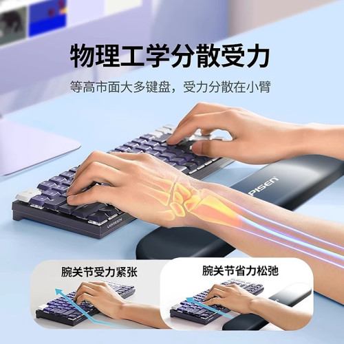 品勝手腕鍵盤手托墊滑鼠墊電腦電競遊戯桌墊辦公桌面男女生腱鞘膠 品勝手腕鍵盤手托墊滑鼠墊電腦電競遊戯桌墊辦公桌面男女生腱鞘膠