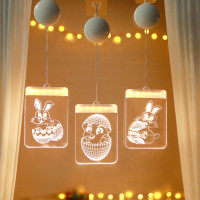 復活節兔子裝飾品掛件彩蛋氛圍房間窗戶裝飾布置掛飾道具用品