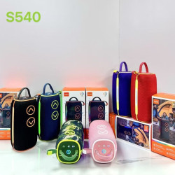 新款BOOMS540無線重低音砲藍牙音箱RGB燈手提戶外布網音響收音機