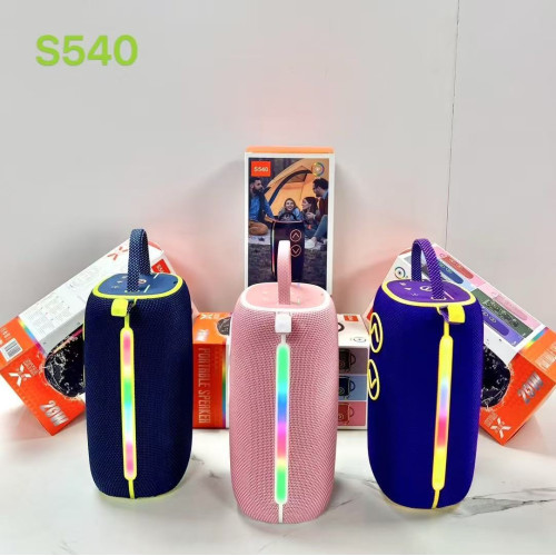新款BOOMS540無線重低音砲藍牙音箱RGB燈手提戶外布網音響收音機 新款BOOMS540無線重低音砲藍牙音箱RGB燈手提戶外布網音響收音機