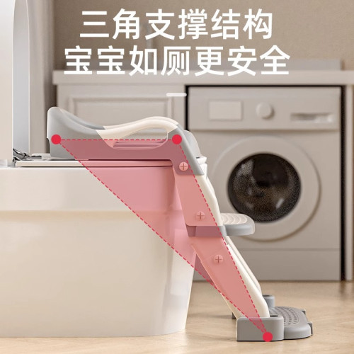 兒童馬桶坐便器階梯式樓梯男童女寶寶尿盆圈厠所輔助凳折曡踩腳凳 兒童馬桶坐便器階梯式樓梯男童女寶寶尿盆圈厠所輔助凳折曡踩腳凳