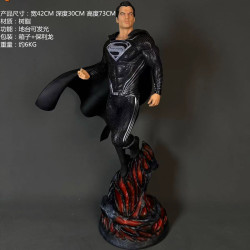 DC正義聯盟1/4黑超場景GK樹脂雕像底座可發光模型手辦桌面擺件