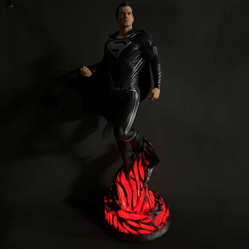 DC正義聯盟1/4黑超場景GK樹脂雕像底座可發光模型手辦桌面擺件 DC正義聯盟1/4黑超場景GK樹脂雕像底座可發光模型手辦桌面擺件