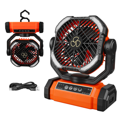 戶外風扇可攜式大容量無極調速充電露營風扇釣魚野營帳篷照明 戶外風扇可攜式大容量無極調速充電露營風扇釣魚野營帳篷照明