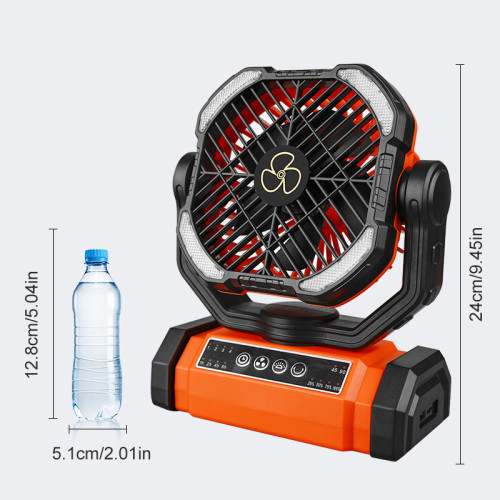 戶外風扇可攜式大容量無極調速充電露營風扇釣魚野營帳篷照明 戶外風扇可攜式大容量無極調速充電露營風扇釣魚野營帳篷照明