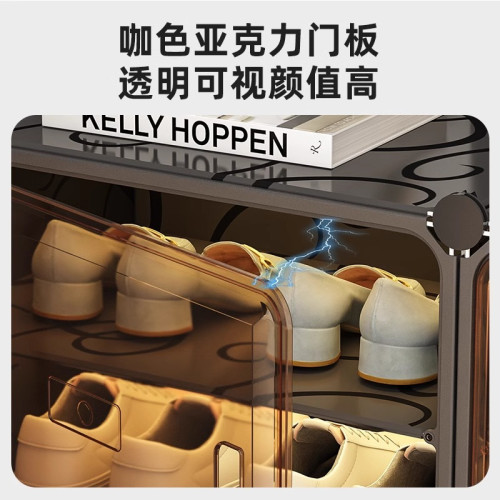 亞克力鞋架家用多層簡易鞋櫃門口室內入戶玄關收納櫃加厚透明鞋盒 亞克力鞋架家用多層簡易鞋櫃門口室內入戶玄關收納櫃加厚透明鞋盒