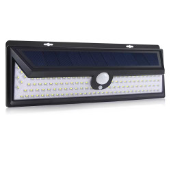 爆款118LED人體感應太陽能燈戶外花園照明庭院燈太陽能長壁燈