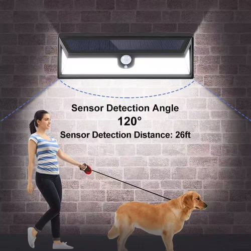 爆款118LED人體感應太陽能燈戶外花園照明庭院燈太陽能長壁燈 爆款118LED人體感應太陽能燈戶外花園照明庭院燈太陽能長壁燈