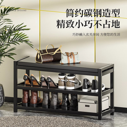 鞋架家用門口多層碳鋼入戶門2025新款簡易換鞋凳可坐門外樓道鞋櫃 鞋架家用門口多層碳鋼入戶門2025新款簡易換鞋凳可坐門外樓道鞋櫃