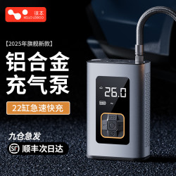 車用充氣泵汽車用無線可攜式電動打氣筒轎車輪胎帶測胎壓打氣泵
