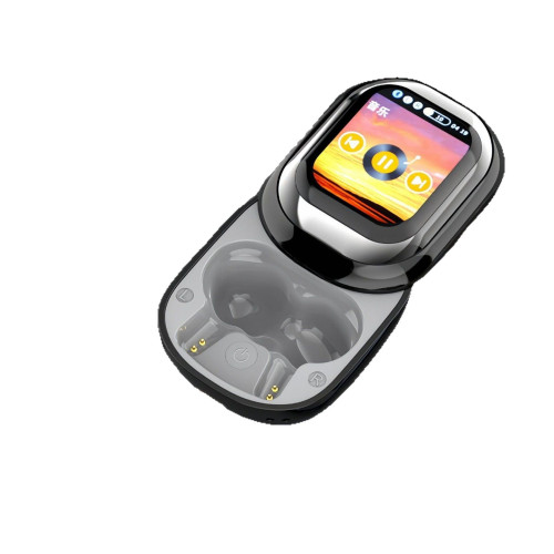 Ai翻譯滑蓋無線運動藍牙耳機滑蓋設計觸控屏無延遲降噪長續航