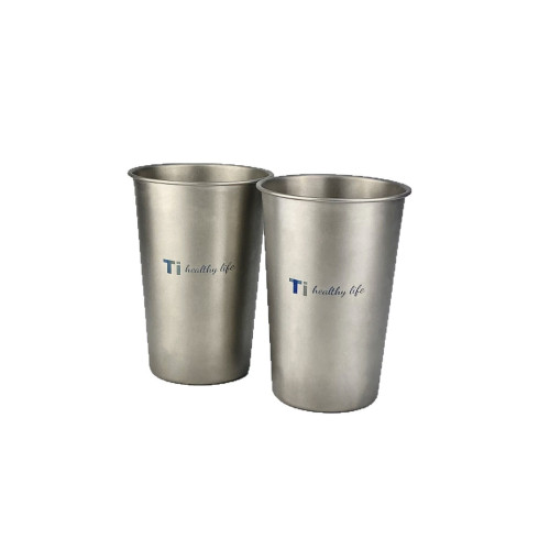 304不鏽鋼鈦淨化啤酒杯 戶外露營可攜式鈦杯果汁杯漱口杯防摔冷飲杯