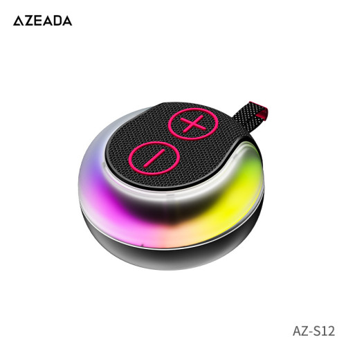 AZEADA可攜式帶RGB幻彩氛圍燈藍牙小音箱TWS互聯IPX5級防水音響 AZEADA可攜式帶RGB幻彩氛圍燈藍牙小音箱TWS互聯IPX5級防水音響