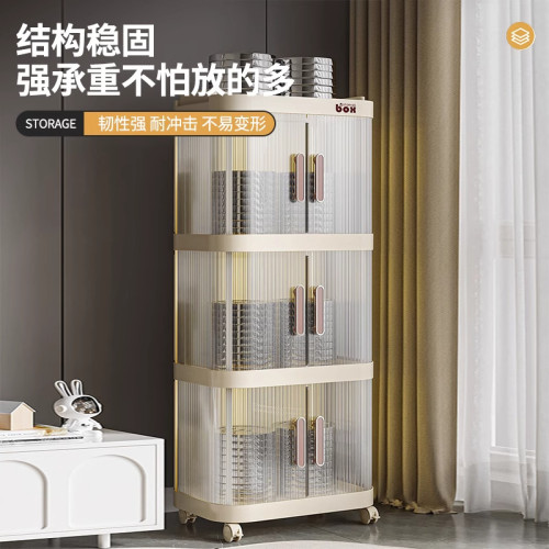 書架落地置物架家用客廳零食收納架兒童繪本書包架移動小推車書櫃 書架落地置物架家用客廳零食收納架兒童繪本書包架移動小推車書櫃