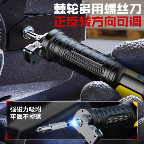 ABS手電筒 戶外家用可攜式探照USB充電cob側燈大功率強光手電筒 ABS手電筒 戶外家用可攜式探照USB充電cob側燈大功率強光手電筒