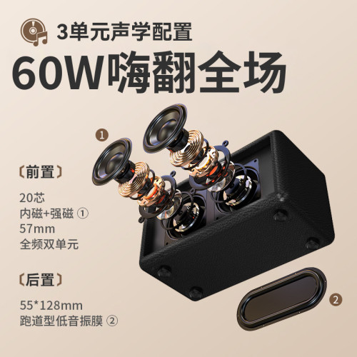 復古藍牙音響高音質戶外家用客廳環繞低音砲髮燒級無線藍牙音箱 復古藍牙音響高音質戶外家用客廳環繞低音砲髮燒級無線藍牙音箱