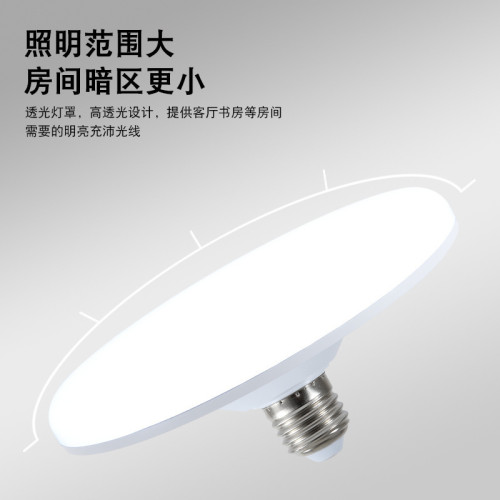 LED燈泡超亮節能室內飛碟燈圓形螺口吸頂燈車間照明家用電 LED燈泡超亮節能室內飛碟燈圓形螺口吸頂燈車間照明家用電