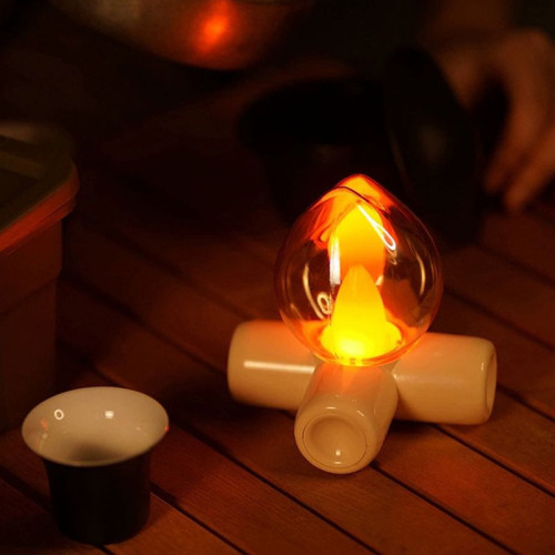 火堆小夜燈充電氛圍燈臥室高級感新奇特産品迷你床頭擺件創意夜燈 火堆小夜燈充電氛圍燈臥室高級感新奇特産品迷你床頭擺件創意夜燈