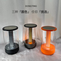 新款觸控氛圍燈充電床頭LED燭光小夜燈 浪漫餐桌戶外露營蠟燭台燈