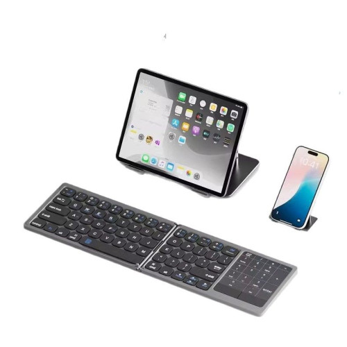全鍵折曡鍵盤無線藍牙可攜式數字觸控板ipad手機平板筆電滑鼠套裝 全鍵折曡鍵盤無線藍牙可攜式數字觸控板ipad手機平板筆電滑鼠套裝
