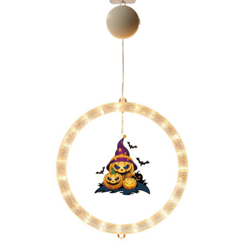 發光萬聖節幽靈南瓜跑馬led彩燈掛件鬼節氛圍櫥窗裝飾布置掛飾 發光萬聖節幽靈南瓜跑馬led彩燈掛件鬼節氛圍櫥窗裝飾布置掛飾