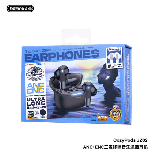 remax藍牙耳機ANC主動降噪低延遲遊戯無線耳機 藍牙5.4手機音樂