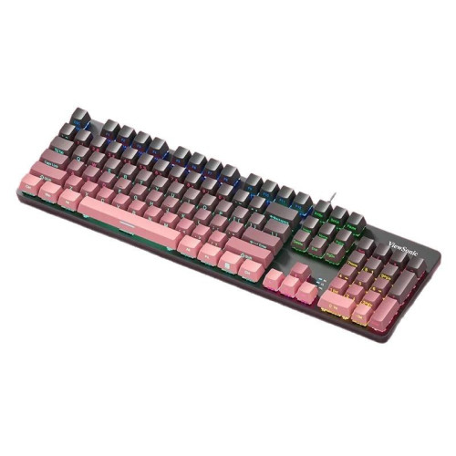 ViewSonic優派KU520pro真機械鍵盤電競遊戯青軸全鍵無沖炫彩漸變 ViewSonic優派KU520pro真機械鍵盤電競遊戯青軸全鍵無沖炫彩漸變