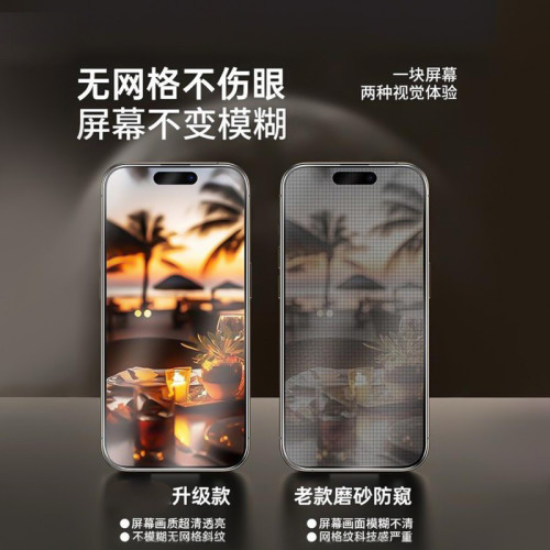 360度磨砂防窺無塵倉適用蘋果15Promax鋼化膜iPhone14Pro手機16 360度磨砂防窺無塵倉適用蘋果15Promax鋼化膜iPhone14Pro手機16