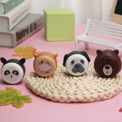 創意無線mini可攜式掛繩藍牙音箱可愛萌寵卡通迷你小型音響低音砲