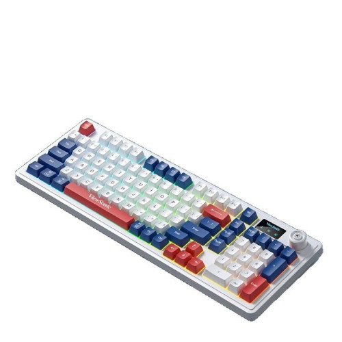 優派KU127機械手感帶屏顯帶旋鈕有線筆記型電腦電競遊戯辦公鍵盤 優派KU127機械手感帶屏顯帶旋鈕有線筆記型電腦電競遊戯辦公鍵盤