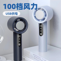 2025新款高速手持製冷風扇100檔登山釦usb迷你電風扇數顯冰敷