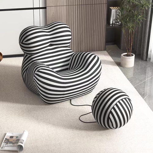 媽媽的懷抱布藝休閒單人沙發椅意式極簡網紅陽台懶人躺椅子壓縮款 媽媽的懷抱布藝休閒單人沙發椅意式極簡網紅陽台懶人躺椅子壓縮款