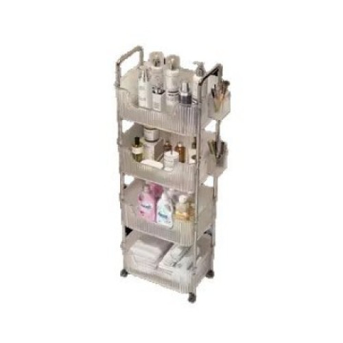 衛生間置物架浴室厠所縫隙多層收納架洗手間落地可移動夾縫小推車 衛生間置物架浴室厠所縫隙多層收納架洗手間落地可移動夾縫小推車