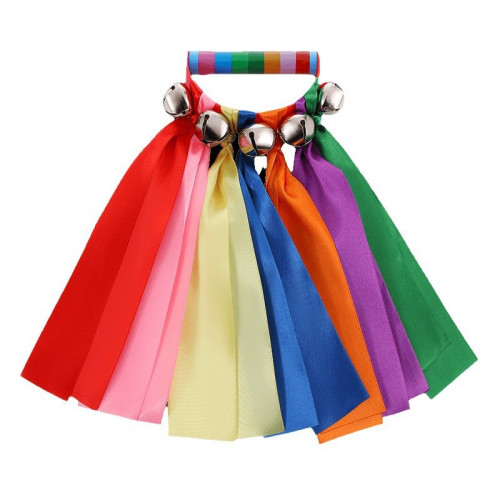 手搖鈴道具兒童舞蹈體操器械老師早操啦啦隊舞蹈道具手鈴手搖鈴帶 手搖鈴道具兒童舞蹈體操器械老師早操啦啦隊舞蹈道具手鈴手搖鈴帶