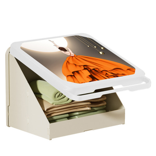 浴室壁畫收納箱衛生間免打孔壁掛洗澡間淋浴間放衣服折曡置物架子 浴室壁畫收納箱衛生間免打孔壁掛洗澡間淋浴間放衣服折曡置物架子