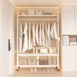 掛衣架可移動落地衣帽架女生臥室臨時放衣服架結實耐用包包置物架