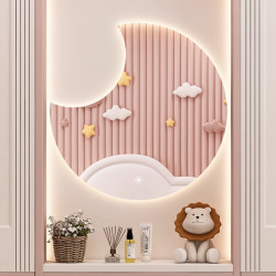 壁掛智能led化妝鏡帶燈光女生臥室桌上型桌面網紅少女心梳妝台鏡子