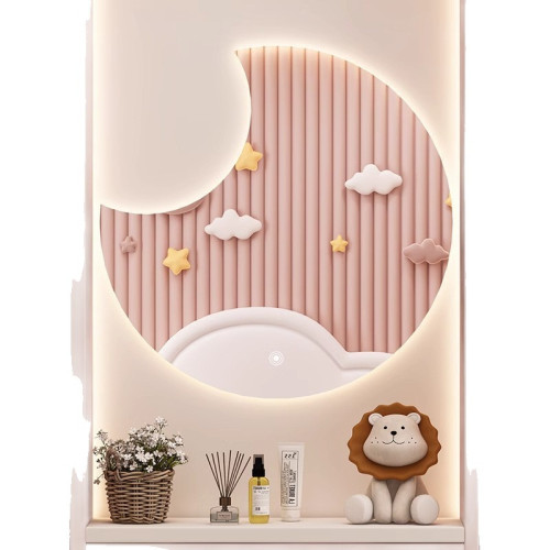 壁掛智能led化妝鏡帶燈光女生臥室桌上型桌面網紅少女心梳妝台鏡子 壁掛智能led化妝鏡帶燈光女生臥室桌上型桌面網紅少女心梳妝台鏡子