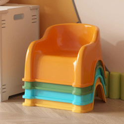 兒童塑膠小凳子家用嬰兒靠背椅寶寶凳子沙發小椅子衛生間防滑板凳