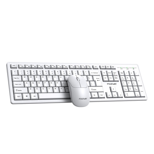 Founder方正KN200無線鍵盤滑鼠套裝省務辦公筆電桌上型2.4G Founder方正KN200無線鍵盤滑鼠套裝省務辦公筆電桌上型2.4G