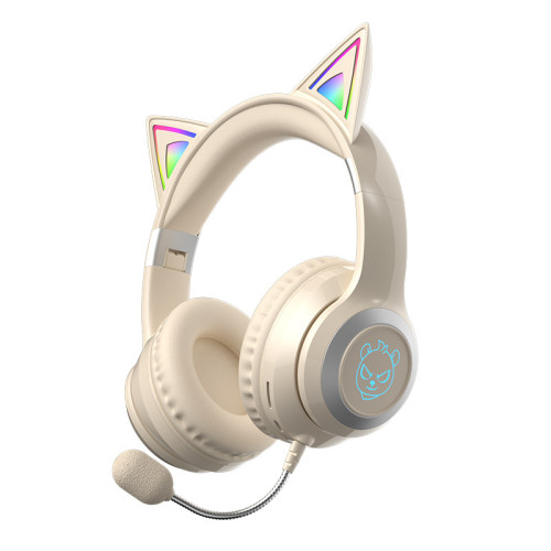 2025新款學習耳返頭戴式耳機學生專用發光貓耳 2025新款學習耳返頭戴式耳機學生專用發光貓耳