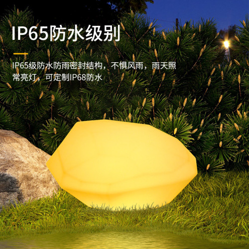 戶外夜景LED發光仿真石頭燈 景觀防水公園別墅庭院草坪燈 戶外夜景LED發光仿真石頭燈 景觀防水公園別墅庭院草坪燈