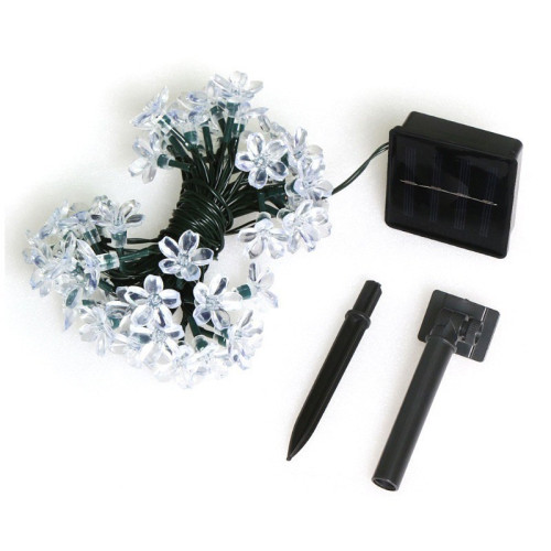 櫻花太陽能燈串戶外防水庭院花園陽台裝飾露營掛樹上氛圍led彩燈 櫻花太陽能燈串戶外防水庭院花園陽台裝飾露營掛樹上氛圍led彩燈