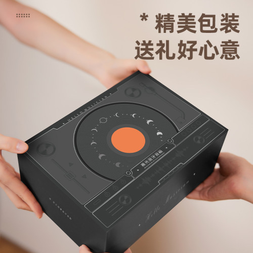 復古藍牙音箱黑膠唱片低音砲高顔值桌面日歷擺件可攜式高音質小音響 復古藍牙音箱黑膠唱片低音砲高顔值桌面日歷擺件可攜式高音質小音響