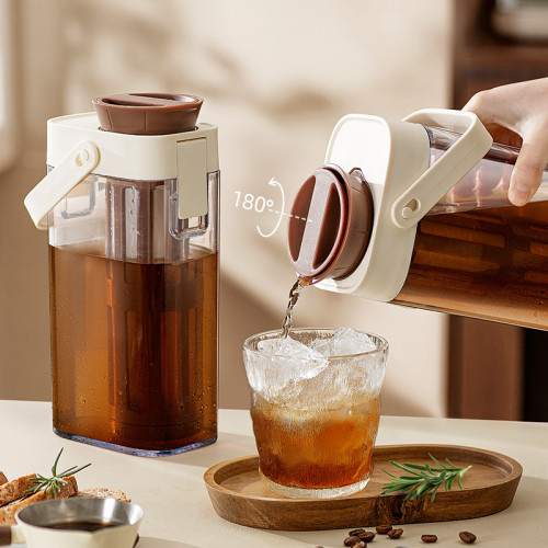 冷水壺冷萃壺耐高溫大容量涼水壺咖啡杯冰箱夏季大號冷泡壺飲料桶 冷水壺冷萃壺耐高溫大容量涼水壺咖啡杯冰箱夏季大號冷泡壺飲料桶