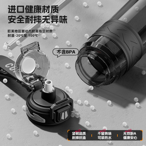 夏季健身運動水杯夏季男學生專用耐高溫吸管塑膠杯可攜式水壺印 夏季健身運動水杯夏季男學生專用耐高溫吸管塑膠杯可攜式水壺印